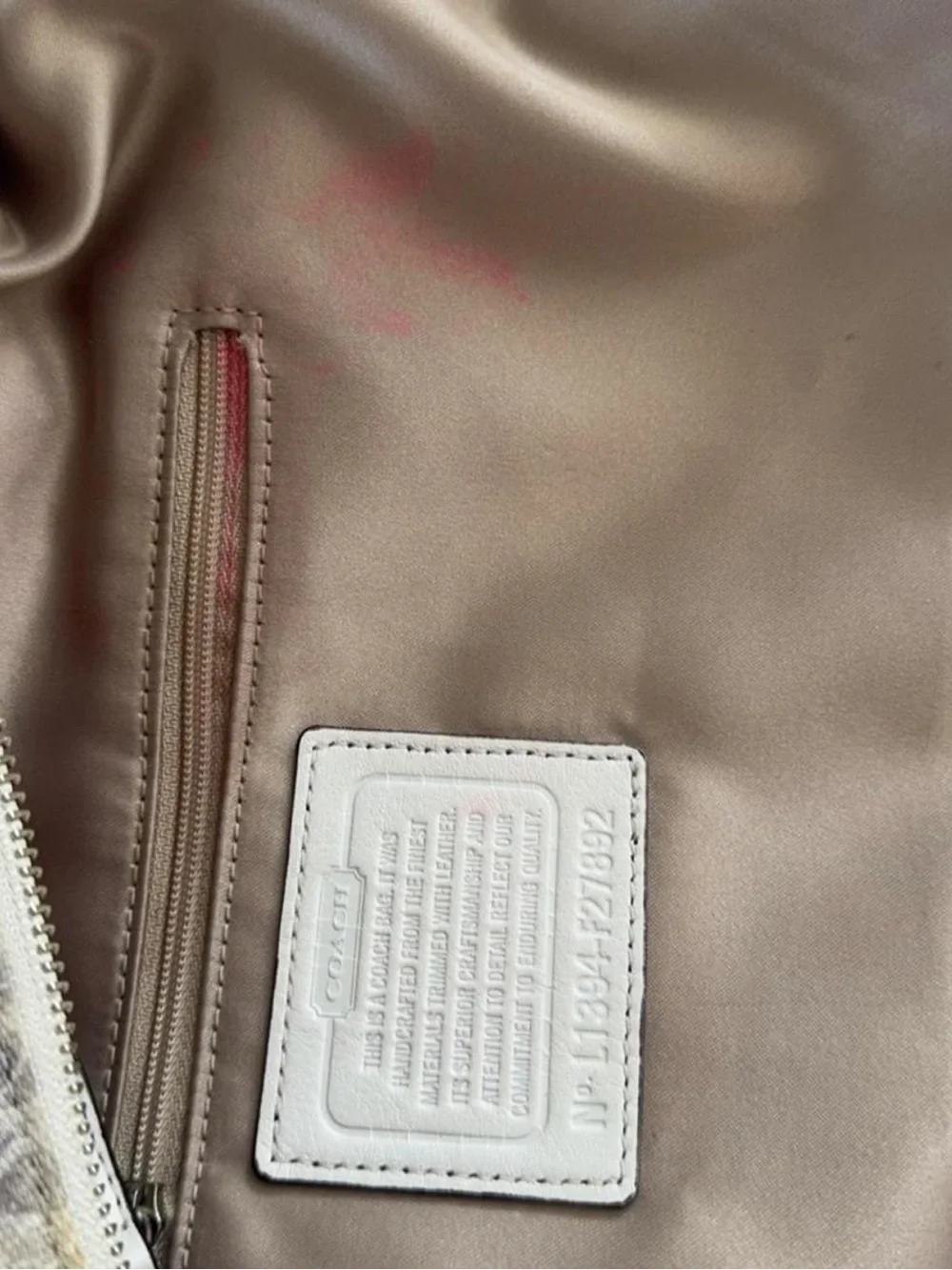 Coach Campbell Signature Satchel with Snakeskin - Picture 6 of 8